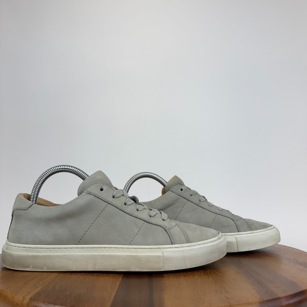 Womens Greats Gray Nubuck Leather Casual Comfort Shoes Sneakers Size 9.5 M GUC